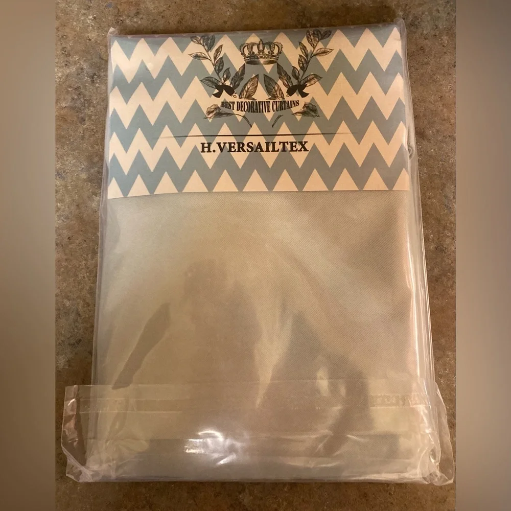 New Pair of Window Valences Blackout Light Sage Size 52”x18” Each Panel